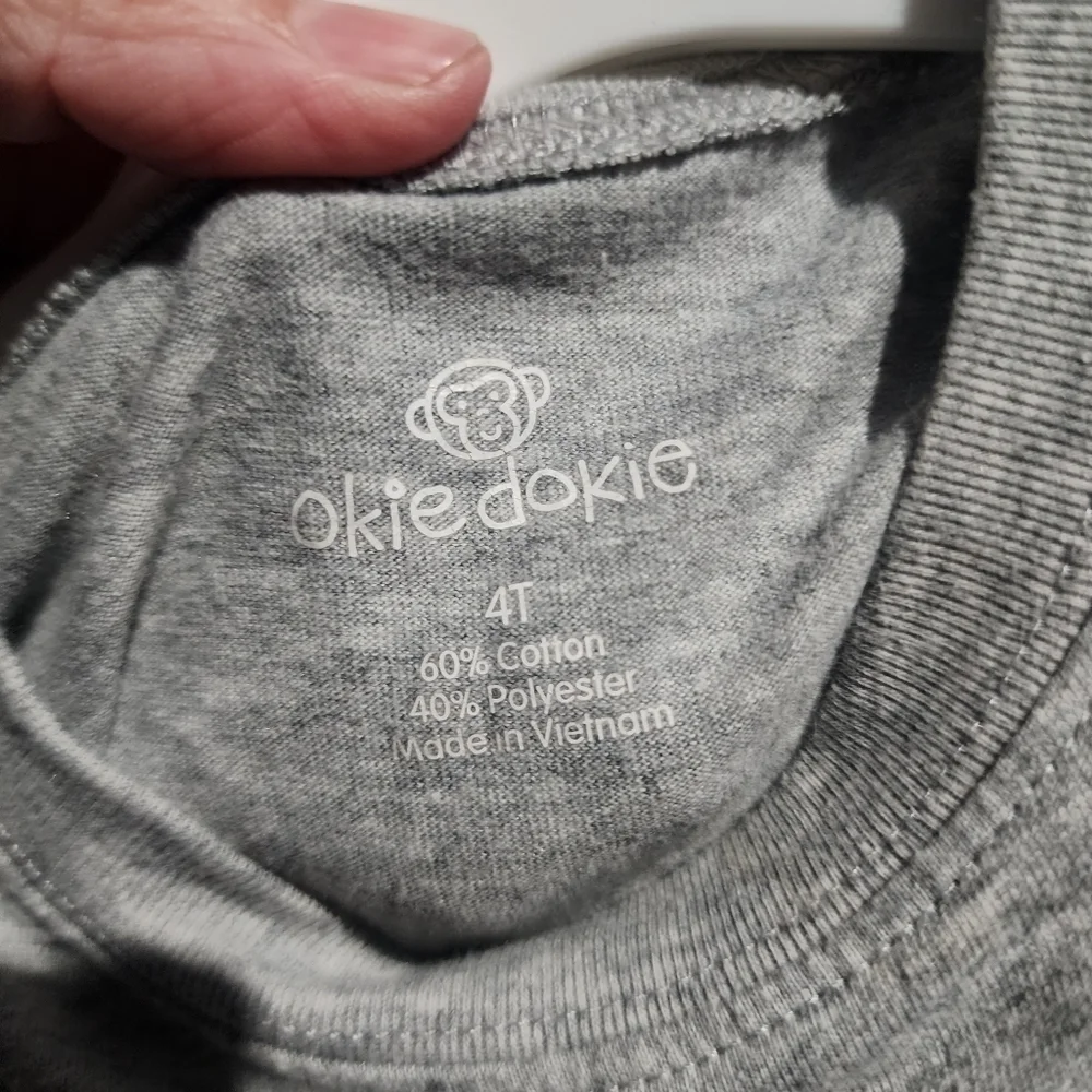 Okie Dokie Grey Graphic Long Sleeve 